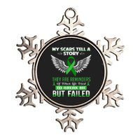 My Scars Tell A Story Kidney Disease Awareness Metallic Star Ornament