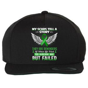 My Scars Tell A Story Kidney Disease Awareness Wool Snapback Cap