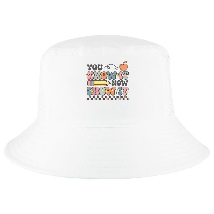 Motivational State Testing Test Day You Know It Now Show It Cool Comfort Performance Bucket Hat