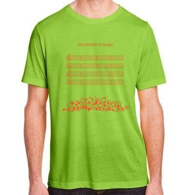 Music Sheet The Sound Of Silence Musical Notes Musician Gift Adult ChromaSoft Performance T-Shirt