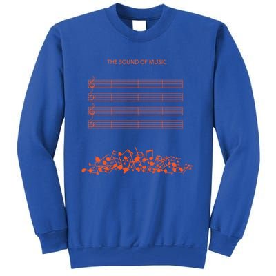 Music Sheet The Sound Of Silence Musical Notes Musician Gift Tall Sweatshirt