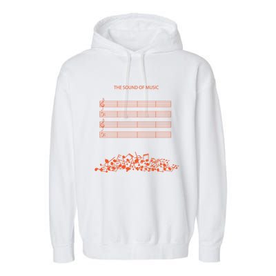 Music Sheet The Sound Of Silence Musical Notes Musician Gift Garment-Dyed Fleece Hoodie