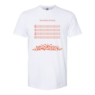 Music Sheet The Sound Of Silence Musical Notes Musician Gift Softstyle® CVC T-Shirt