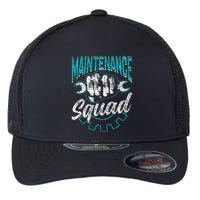 Maintenance Squad Technician Worker Maintenance Man Flexfit Unipanel Trucker Cap