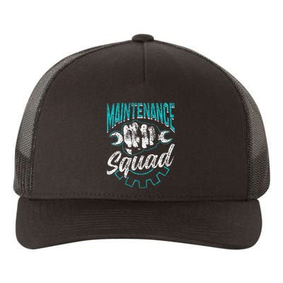 Maintenance Squad Technician Worker Maintenance Man Yupoong Adult 5-Panel Trucker Hat