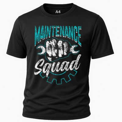 Maintenance Squad Technician Worker Maintenance Man Performance Shirt