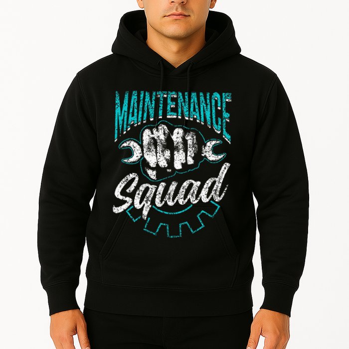 Maintenance Squad Technician Worker Maintenance Man Hoodie