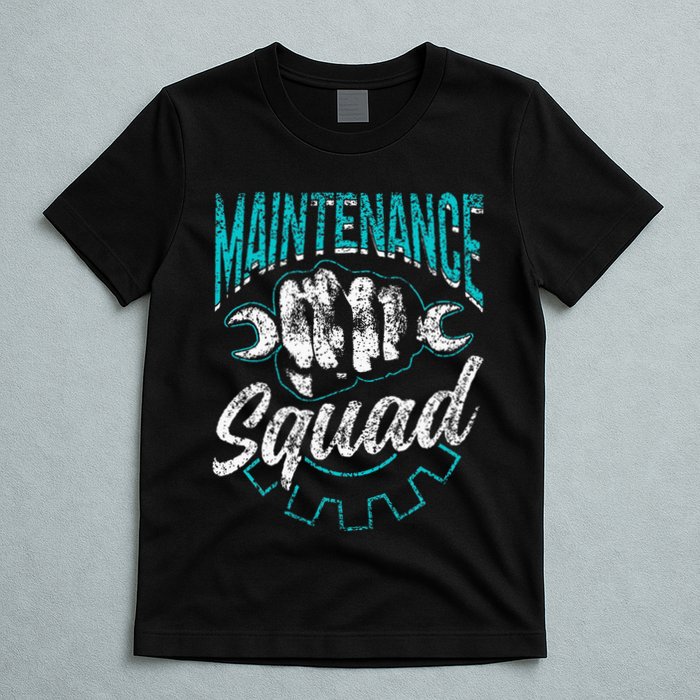 Maintenance Squad Technician Worker Maintenance Man T-Shirt