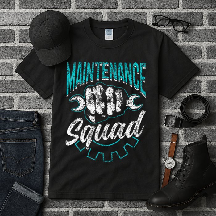 Maintenance Squad Technician Worker Maintenance Man Tall T-Shirt