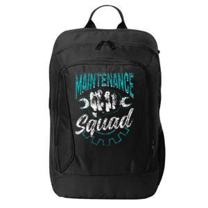 Maintenance Squad Technician Worker Maintenance Man City Backpack