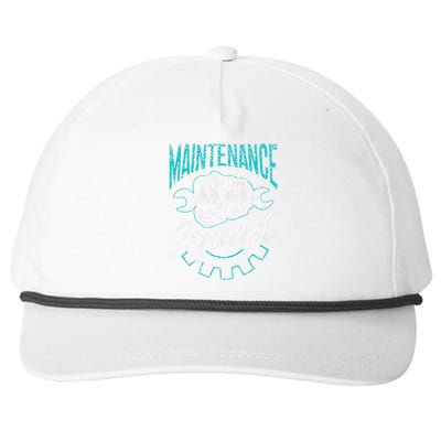 Maintenance Squad Technician Worker Maintenance Man Snapback Five-Panel Rope Hat