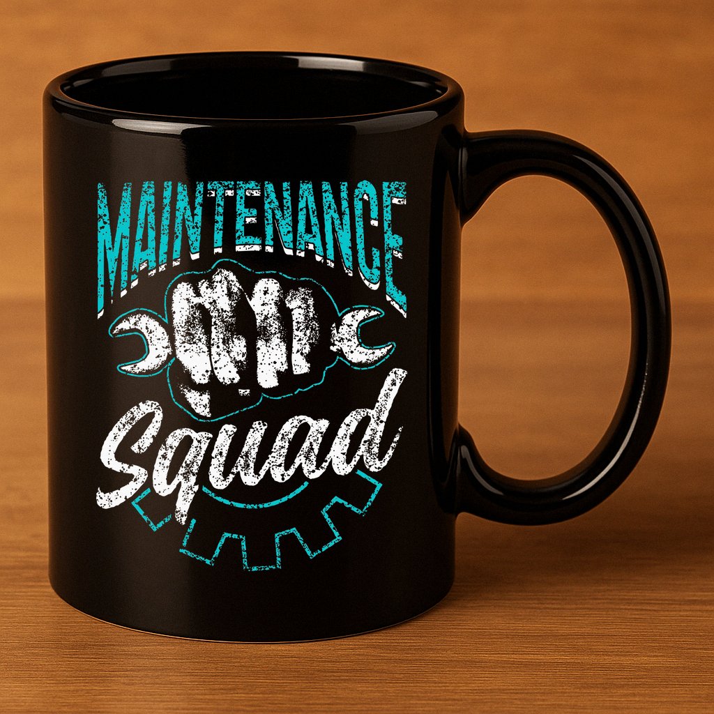 Maintenance Squad Technician Worker Maintenance Man 11oz C Handle Ceramic Mug