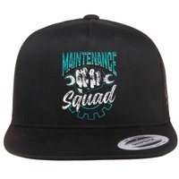 Maintenance Squad Technician Worker Maintenance Man Flatbill Hat