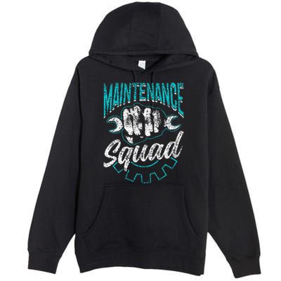 Maintenance Squad Technician Worker Maintenance Man Premium Pullover Hoodie
