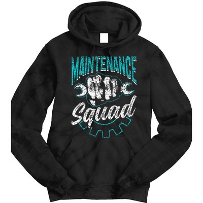 Maintenance Squad Technician Worker Maintenance Man Tie Dye Hoodie