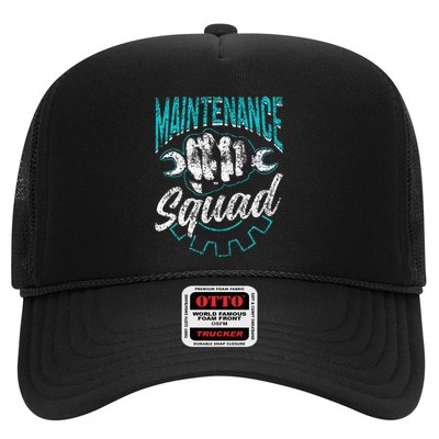 Maintenance Squad Technician Worker Maintenance Man Trucker Hat