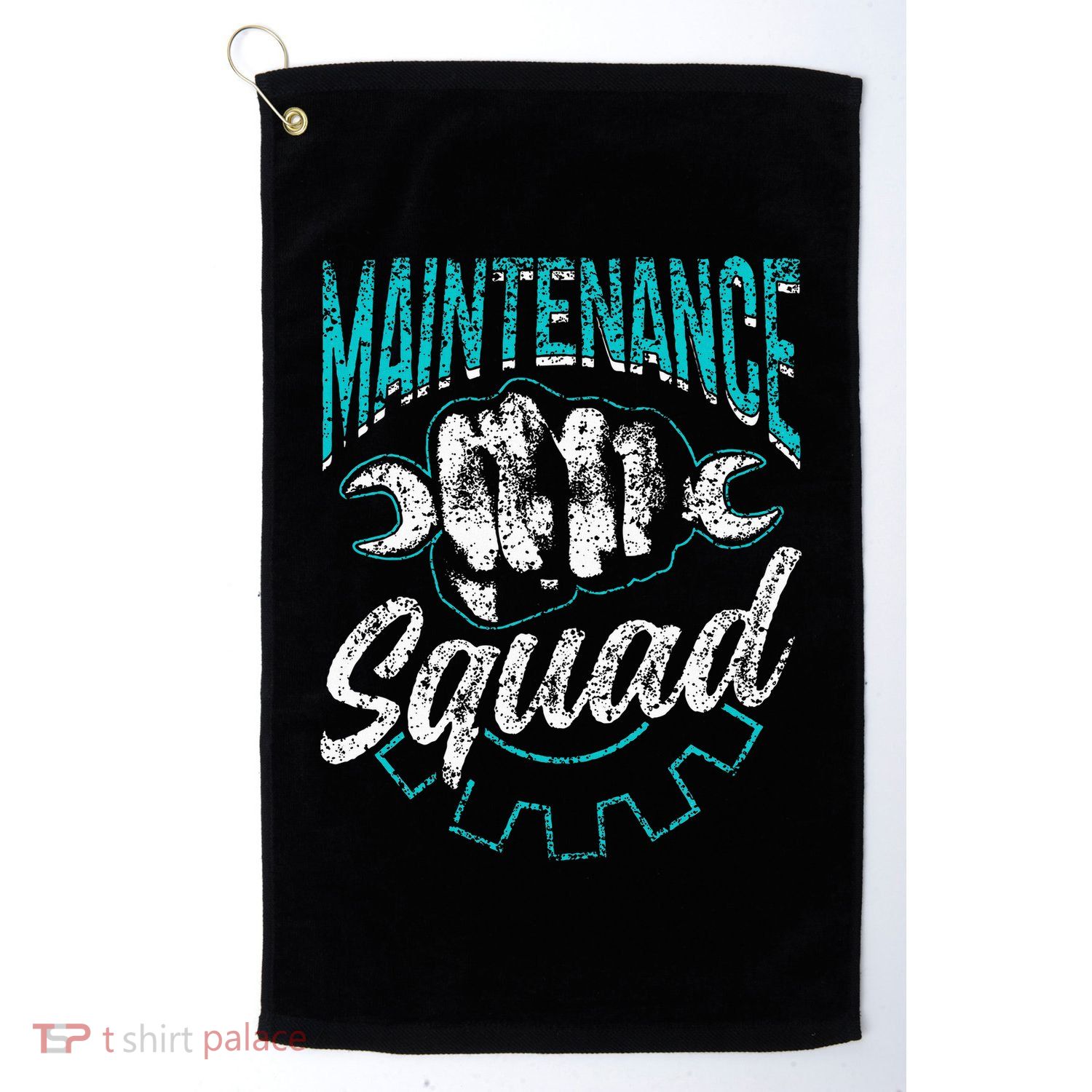 Maintenance Squad Technician Worker Maintenance Man Golf Towel