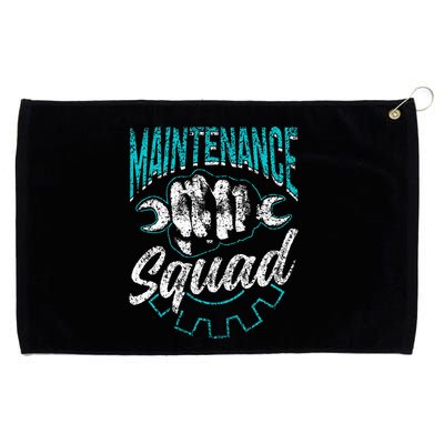 Maintenance Squad Technician Worker Maintenance Man Grommeted Golf Towel