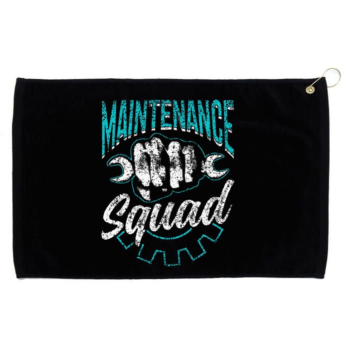 Maintenance Squad Technician Worker Maintenance Man Grommeted Golf Towel