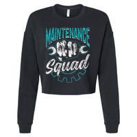 Maintenance Squad Technician Worker Maintenance Man Cropped Pullover Crew