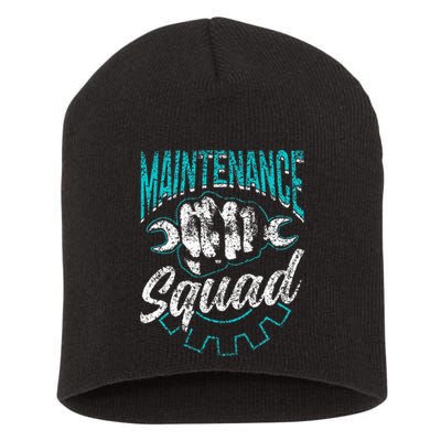 Maintenance Squad Technician Worker Maintenance Man Short Acrylic Beanie