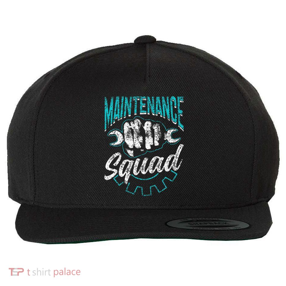 Maintenance Squad Technician Worker Maintenance Man Wool Snapback Cap