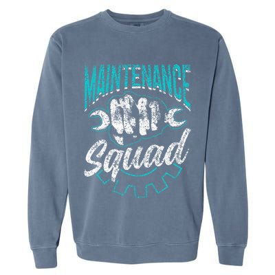 Maintenance Squad Technician Worker Maintenance Man Garment-Dyed Sweatshirt
