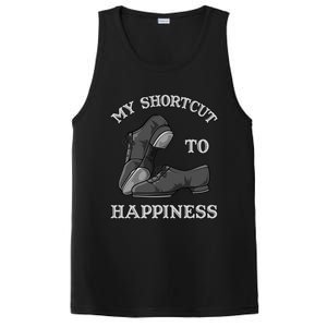 My Shortcut To Happiness Is Tap Dance Shoes For Tap Dancing Gift PosiCharge Competitor Tank