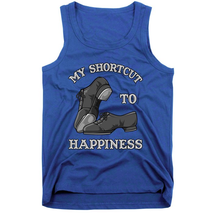 My Shortcut To Happiness Is Tap Dance Shoes For Tap Dancing Gift Tank Top