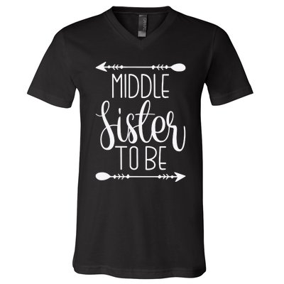 Middle Sister To Be V-Neck T-Shirt