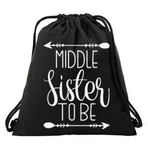 Middle Sister To Be Drawstring Bag