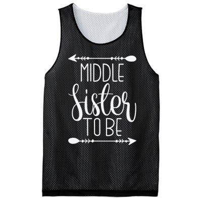 Middle Sister To Be Mesh Reversible Basketball Jersey Tank