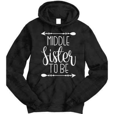 Middle Sister To Be Tie Dye Hoodie