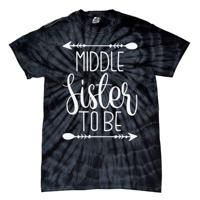 Middle Sister To Be Tie-Dye T-Shirt