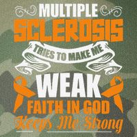 Multiple Sclerosis Tries To Make Me Weak Faith In God Legacy Tie Dye Trucker Hat
