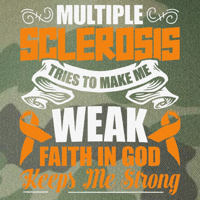 Multiple Sclerosis Tries To Make Me Weak Faith In God Legacy Tie Dye Trucker Hat