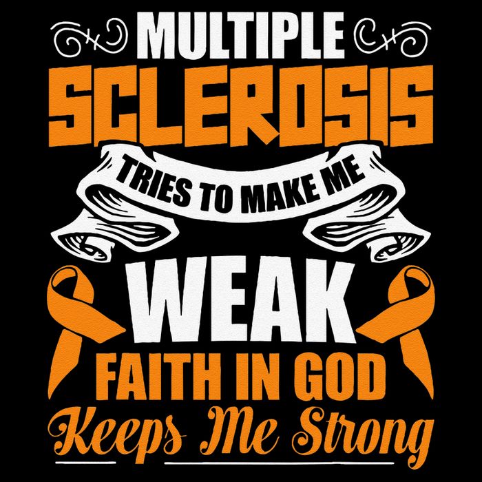 Multiple Sclerosis Tries To Make Me Weak Faith In God Backpack