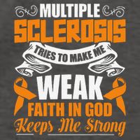 Multiple Sclerosis Tries To Make Me Weak Faith In God Vector Backpack