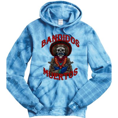 Mexican Skull Tequila Bandito Cool Skeleton Charro Gift Idea Tie Dye Hoodie