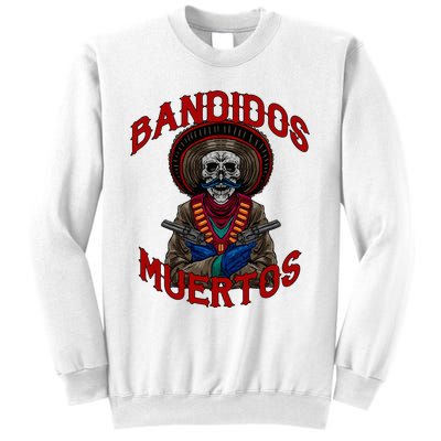 Mexican Skull Tequila Bandito Cool Skeleton Charro Gift Idea Sweatshirt