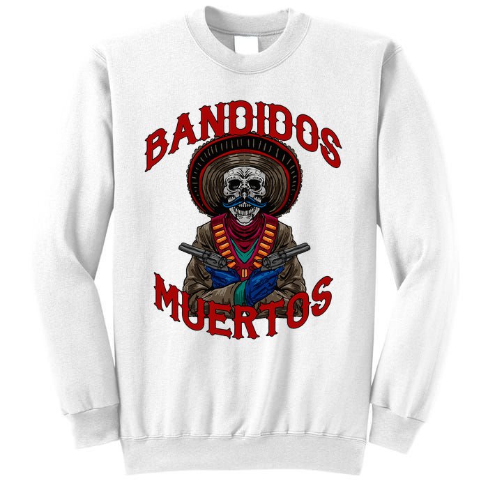 Mexican Skull Tequila Bandito Cool Skeleton Charro Gift Idea Sweatshirt