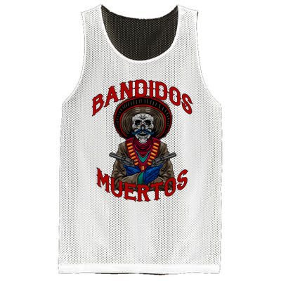 Mexican Skull Tequila Bandito Cool Skeleton Charro Gift Idea Mesh Reversible Basketball Jersey Tank