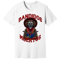 Mexican Skull Tequila Bandito Cool Skeleton Charro Gift Idea Premium T-Shirt