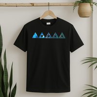 Math Sierpinski Triangles Fractal Geometry Mathematics T-Shirt