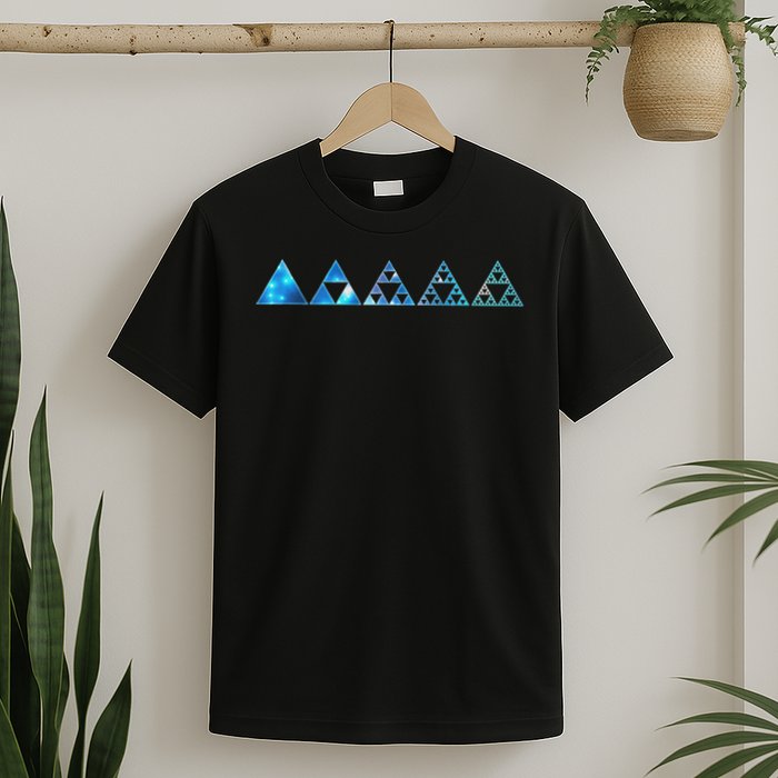 Math Sierpinski Triangles Fractal Geometry Mathematics T-Shirt