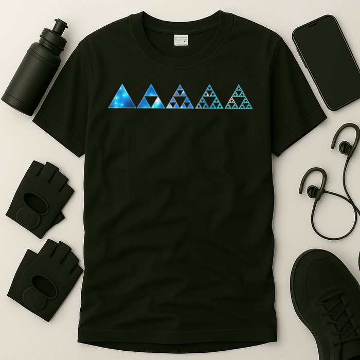 Math Sierpinski Triangles Fractal Geometry Mathematics T-Shirt