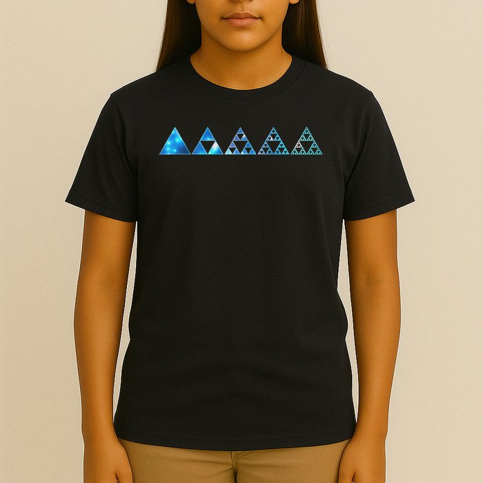 Math Sierpinski Triangles Fractal Geometry Mathematics T-Shirt