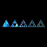 Math Sierpinski Triangles Fractal Geometry Mathematics T-Shirt