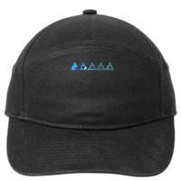 Math Sierpinski Triangles Fractal Geometry Mathematics 7-Panel Snapback Hat