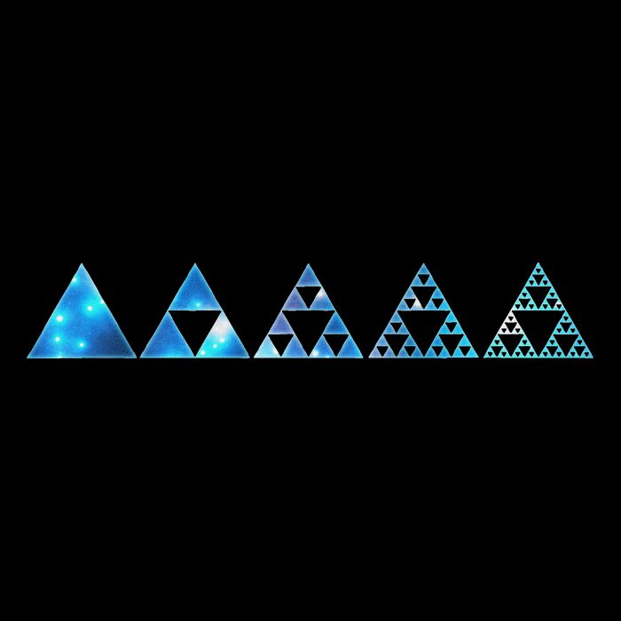 Math Sierpinski Triangles Fractal Geometry Mathematics 7-Panel Snapback Hat